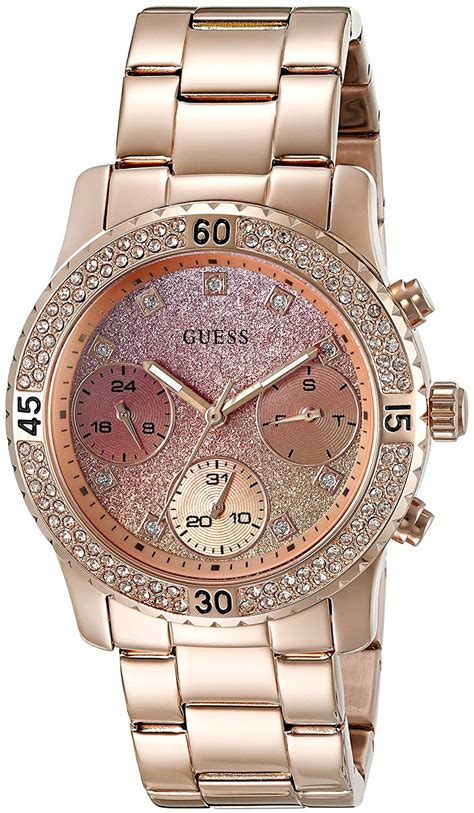 Guess Women's Dream Rose gold Dial Watch .